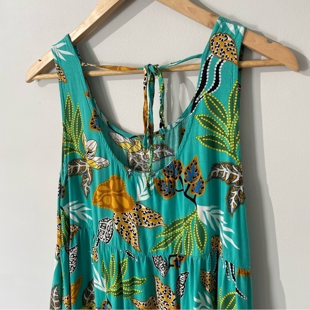 Suzanne Betro Tropical Print Summer Dress Womens M Multicolour Beach Vacation - Picture 6 of 10